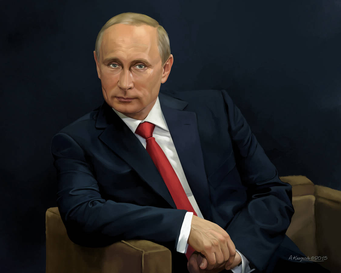 Портрет президента России Владимира Путина